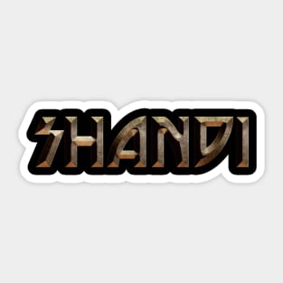 Shandi 3D #1 Sticker